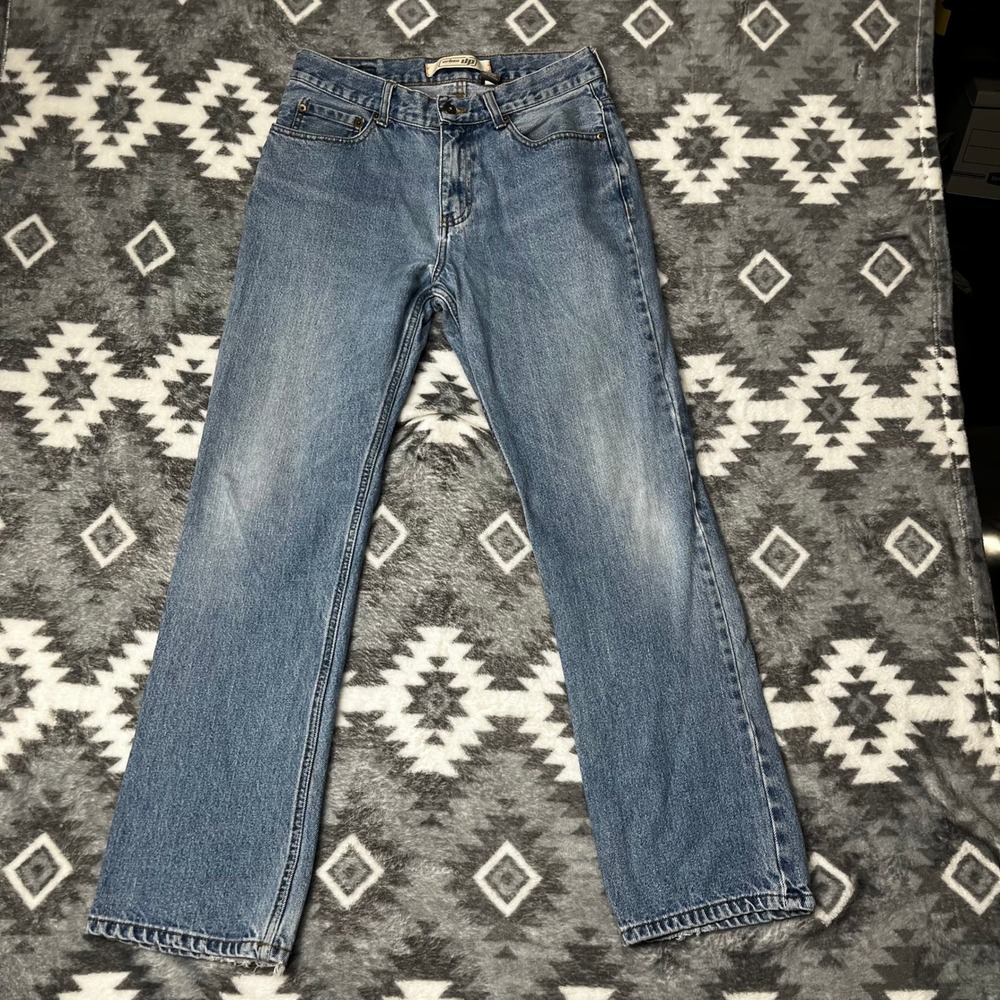 VTG Y2K Urban Up Straight Leg Medium Wash Distressed Denim Jeans 31x30